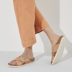 Birkenstock Siena Light Rose Beige Nubuck
Sandal Slide Shoes 6 US Size 37/24 cm